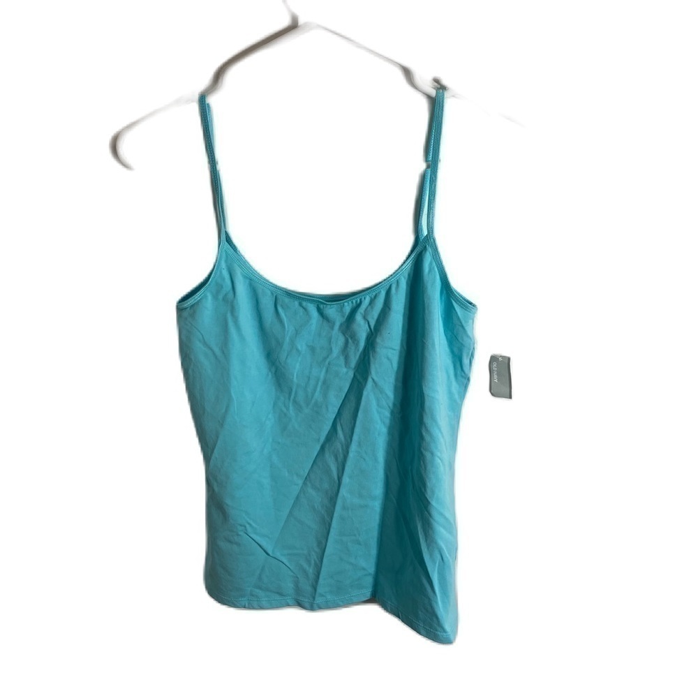 Vintage Old Navy Blue Cami Shirt Sleeveless Tank Medium NEW